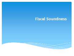 Fiscal Soundness power point cover