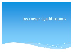 Instructor Qualification video cover