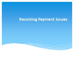 Resolving Payment Issues video cover